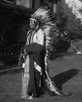 Genuine Native American Navajo Indian Headdress 36" COMANCHE TRADITIONAL w/ tail 